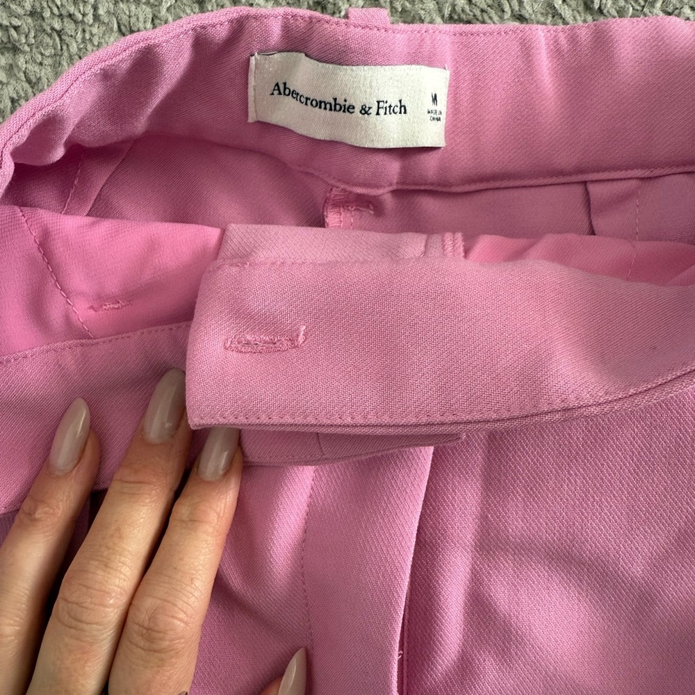 Abercrombie & Fitch High Waist Pink Shorts - Picture 3 of 3